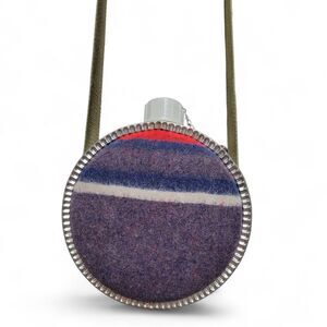 Wool Canteen Vintage Water Can With Strap Camping Hiking VTG Retro Festival